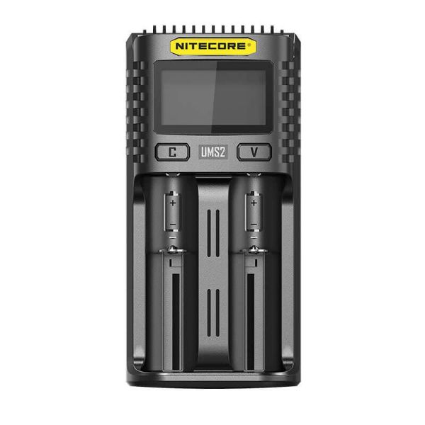 Cargador de Batería Nitecore UMS2 de 2 ranuras con pantalla LCD Nitecore