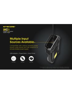 Cargador de Batería Nitecore UMS2 de 2 ranuras con pantalla LCD Nitecore 2