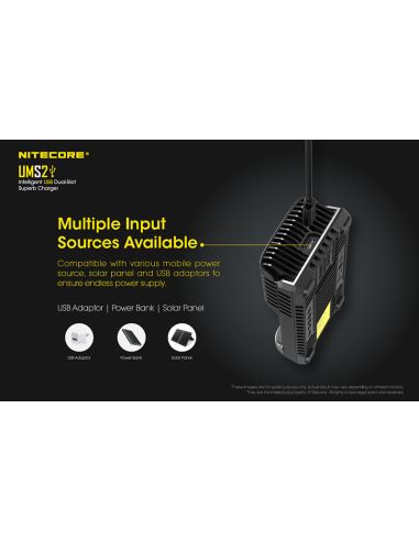 Cargador de Batería Nitecore UMS2 de...