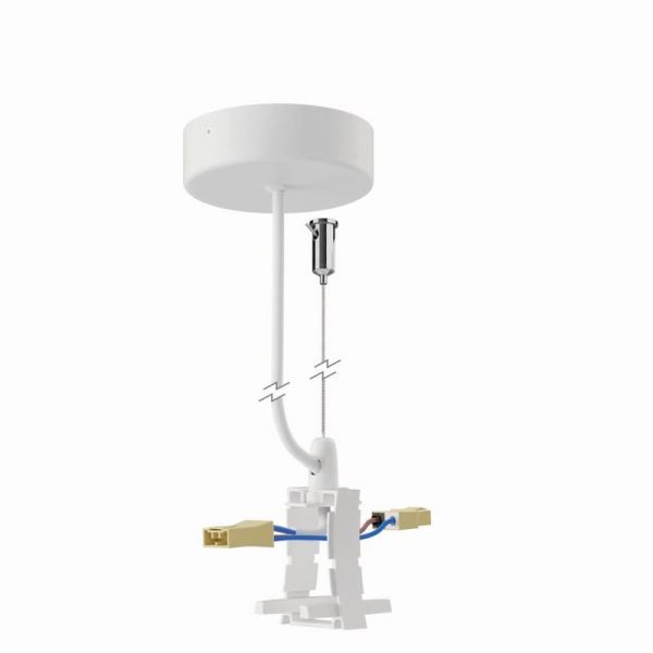 Conexão intermediária com cabo de alimentação e teto branco HANOK