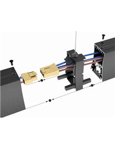 Connexion intermédiaire avec câble de fixation HANOK Noir 2