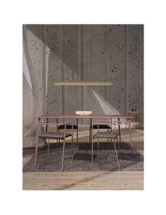 Lâmpada Linear LED Minimalista HANOK 38W 3000K 110º Areia 3000K 2850 Lm 2