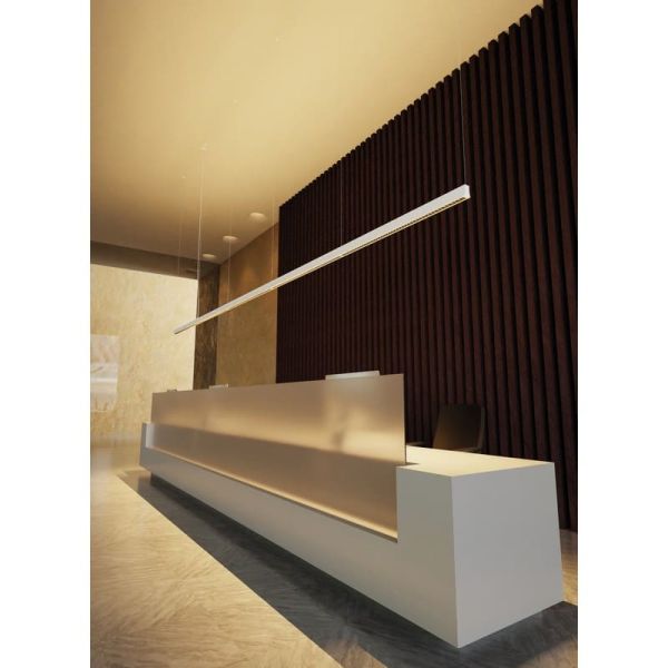 Cache Latéral avec Câble Fixation Plafond HANOK Blanc