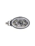 Faro LED ovalado Delantero con Luz de Cruce R112 Homologado Soporte Inferior y Lateral New Holland Case IH Styer | LeonLeds