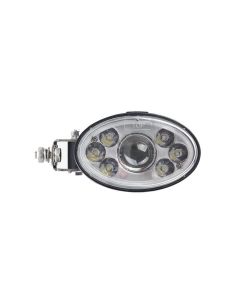 Farol dianteiro oval de LED com farol baixo aprovado R112 e suporte lateral New Holland Case IH Styer | LeonLeds