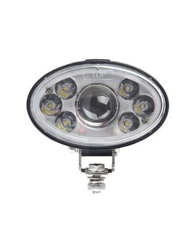 Farol dianteiro oval de LED com farol baixo aprovado R112 e suporte lateral New Holland Case IH Styer | LeonLeds