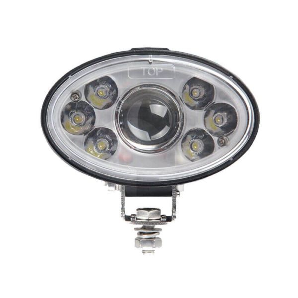 Faro LED ovalado Delantero con Luz de Cruce R112 Homologado Soporte Inferior y Lateral New Holland Case IH Styer | LeonLeds