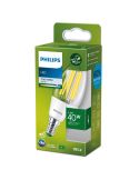 Lâmpada vela LED B35 ultraeficiente de 2,3 W - 40 W com etiqueta energética de filamento Classe A Philips