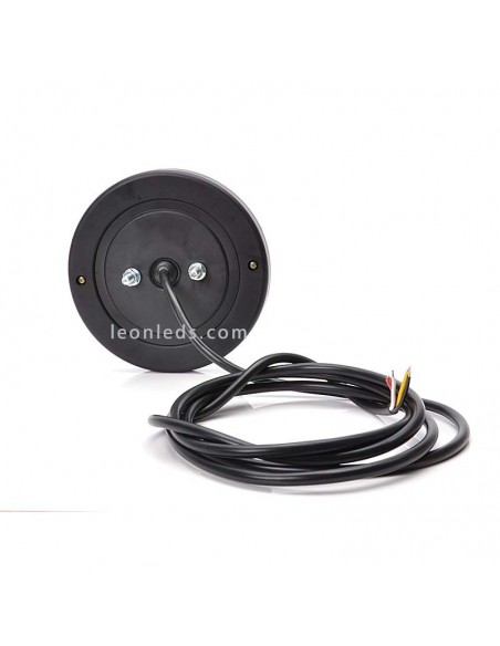 Piloto Trasero Redondo LED Was 3 Funciones 12/24V Tulipa Transparente | LeonLeds Iluminación