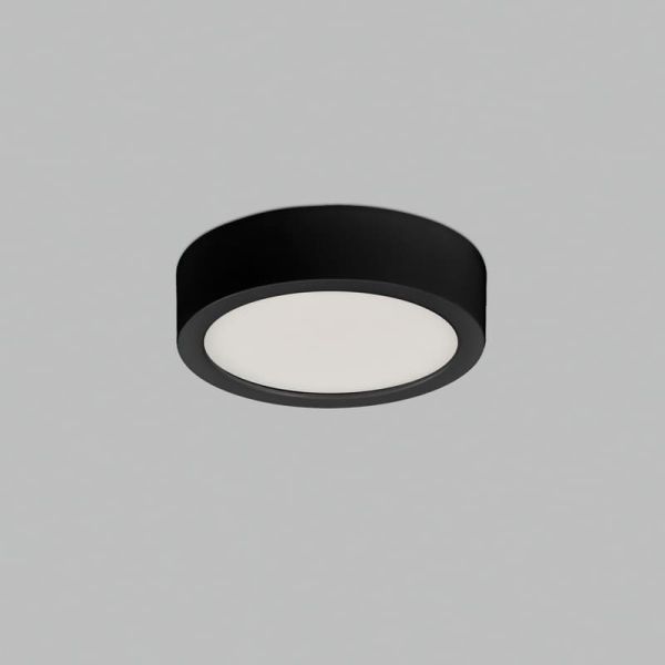 Plafonnier LED KORE 9cm Noir Texturé, 6W 3000K-420lm/ 4000K-420lm