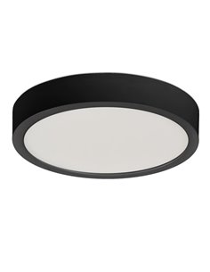 Plafon LED KORE 14cm Preto Texturizado, 12W 3000K-950lm / 4000K 950lm