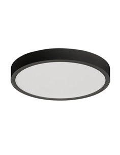 Plafon LED KORE 19cm Preto Texturizado, 18W 3000K-1450lm / 4000K-1450lm