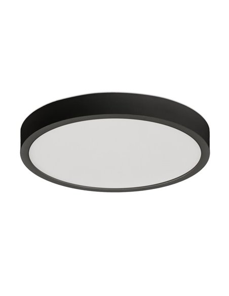 Plafón de Techo LED KORE 19cm Negro Texturado, 18W 3000K-1450lm / 4000K-1450lm