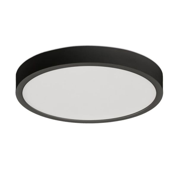 Plafon LED KORE 19cm Preto Texturizado, 18W 3000K-1450lm / 4000K-1450lm