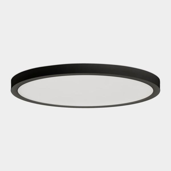Plafonnier LED KORE 27 cm Noir Texturé, 24W 3000K-1930lm / 4000K-1930lm