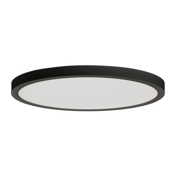 Plafon LED KORE 27cm Preto Texturizado, 24W 3000K-1930lm / 4000K-1930lm