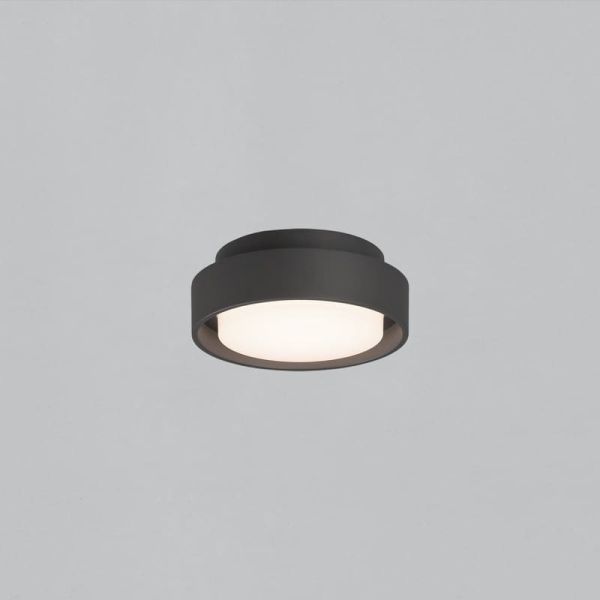 Plafonnier ou Applique d'Extérieur KUMA 16cm Anthracite Texturé, LED 10W 3000K 630lm, IP65
