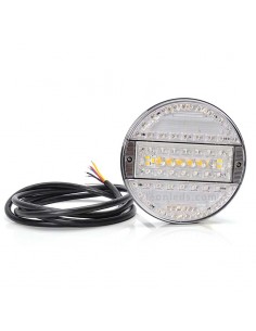Piloto Trasero LED Redondo Was -5 Funciones- 12/24V para camiones | LeonLeds Iluminación 2