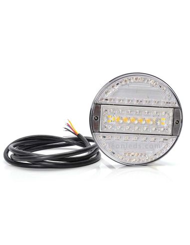 Piloto Trasero LED Redondo Was -5 Funciones- 12/24V para camiones | LeonLeds Iluminación
