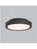 Plafonnier ou Applique d'Extérieur KUMA 25cm Anthracite Texturé, LED 14W 3000K 1060lm, IP65
