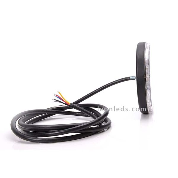 Piloto Trasero LED Redondo Was -5 Funciones- 12/24V para camiones | LeonLeds Iluminación