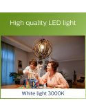 Lâmpada LED opaca A60 ultraeficiente 4W - 60W E27 Etiqueta energética Classe A Philips 4000k | LeonLeds