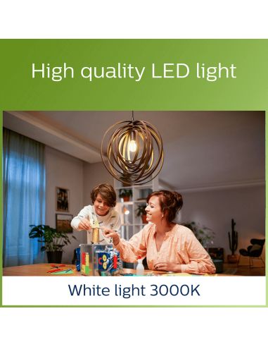 Bombilla LED Opaca A60 ultra eficiente 4W - 60W E27 Etiqueta Energética Clase A Philips 4000k | LeonLeds