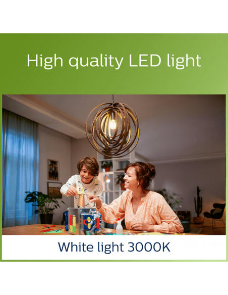 Bombilla LED Opaca A60 ultra eficiente 4W - 60W E27 Etiqueta Energética Clase A Philips 4000k | LeonLeds