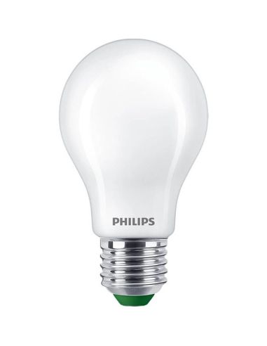 Ampoule LED Opaque A60 ultra-efficace 4W - 60W E27 Classe A Étiquette Énergétique Philips | LéonLeds