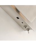 LAIKA Applique LED Orientable Chambre Droite Blanc/Nickel 6W+3W | LéonLeds