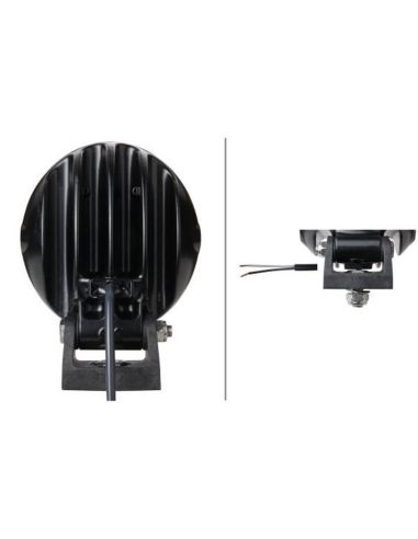 Phare LED rond Hella Mega Beam Gen. IV, champ large de 2 500 lm 1GM 996 136-501 Hella