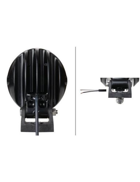 Faro LED redondo Hella Mega Beam Gen. IV 2.500Lm Campo Ancho 1GM 996 136-501 Hella