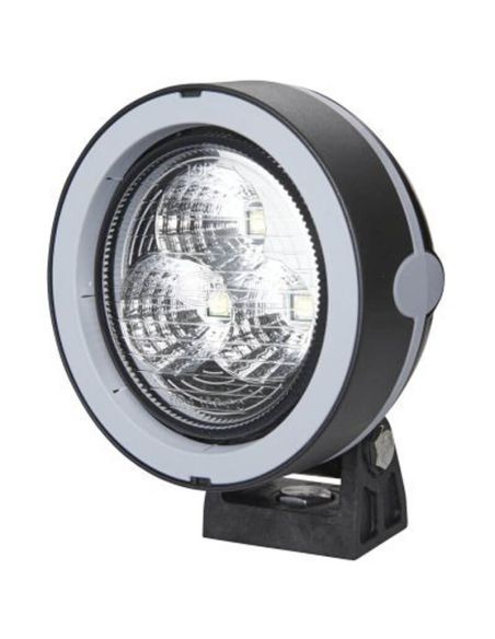 Farol LED redondo Hella Mega Beam Gen. IV 2.500Lm de campo amplo 1GM 996 136-501 Hella