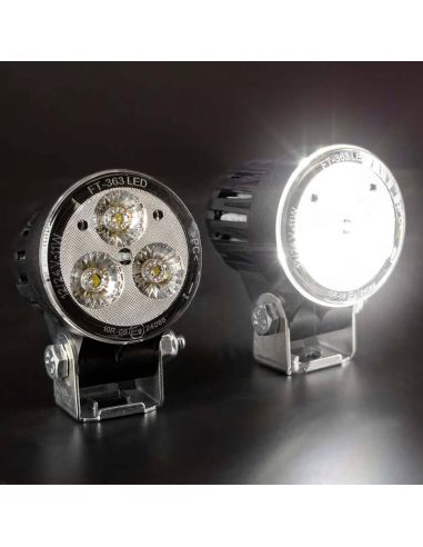 Farol LED Redondo de Longo Alcance Mini FT-363 LED 1.200Lm 11W Óptico de Longo Alcance 10º
