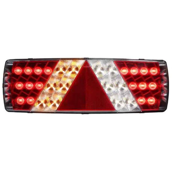 Feu arrière LED avec triangle 7 fonctions 12/24 V Lucidity | LéonLeds