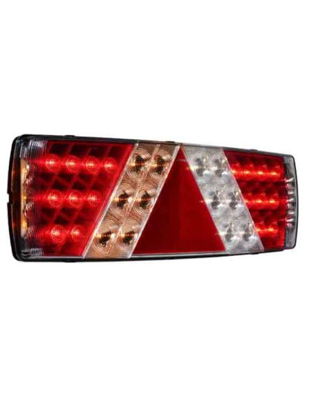 Feu arrière LED avec triangle 7 fonctions 12/24 V Lucidity | LéonLeds
