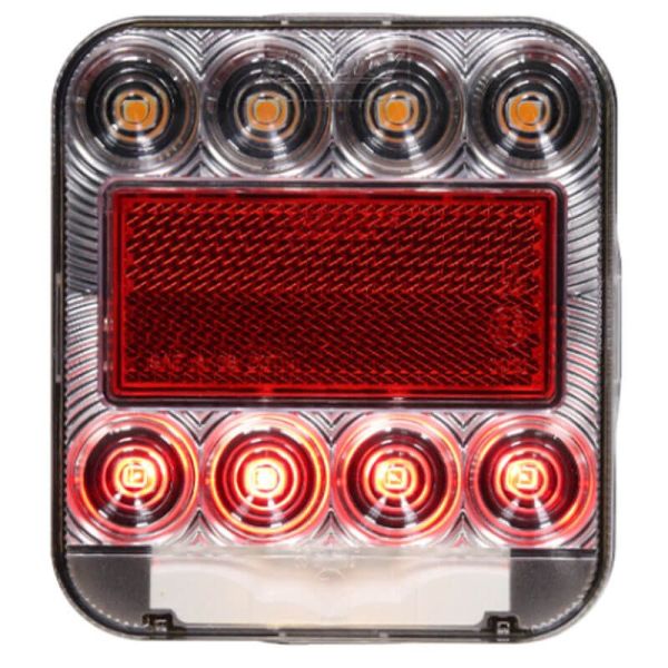 Lanterna Traseira LED 4 Funções 12V/24V 26074L-1 Slim