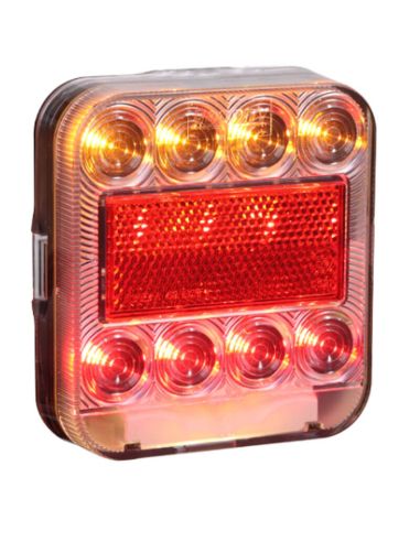 Lanterna Traseira LED 4 Funções 12V/24V 26074L-1 Slim