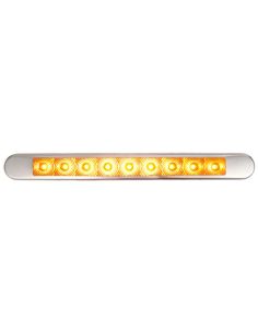 Barra LED intermitente con marco cromado Homologada 12V-24V Para Caravana, Autobus... 2