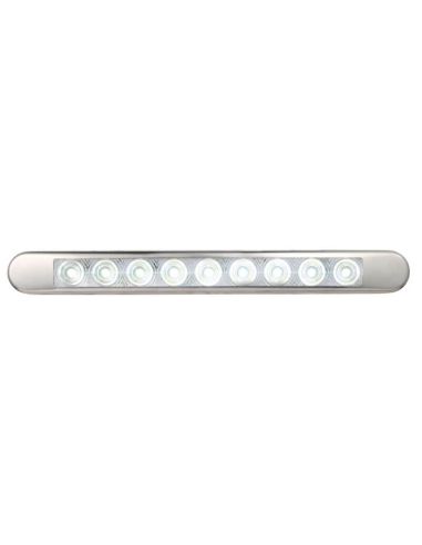 Barra LED Marcha Atrás con marco cromado Homologada 12V-24V Para Caravana, Autobús...