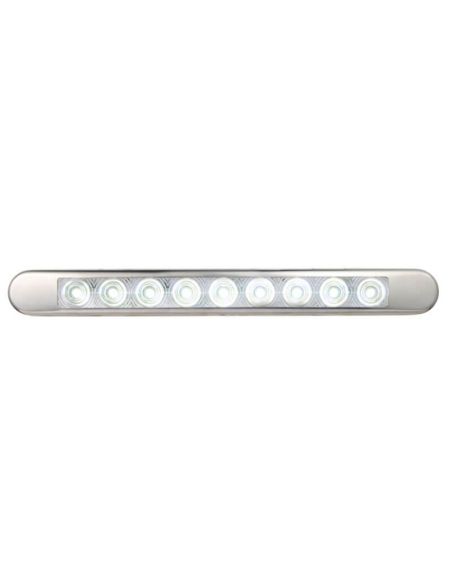 Barra LED Marcha Atrás con marco cromado Homologada 12V-24V Para Caravana, Autobús...