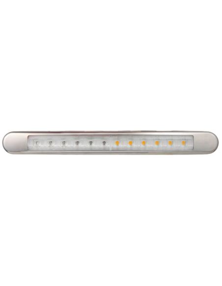 Barre LED Arrière 3 Fonctions avec cadre chromé Homologué 12V-24V Position, Frein et Clignotant Lucidité