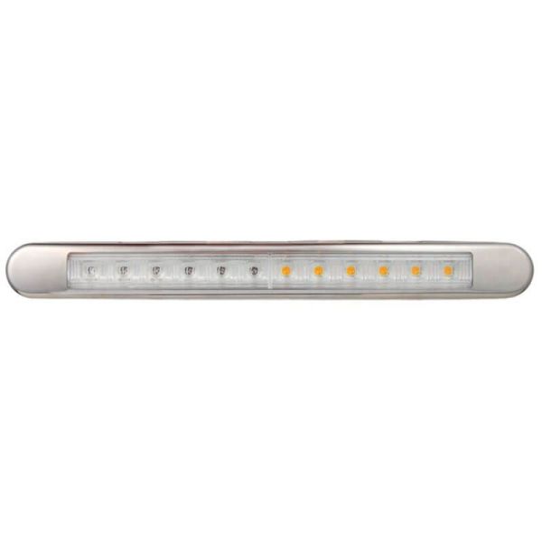 Barre LED Arrière 3 Fonctions avec cadre chromé Homologué 12V-24V Position, Frein et Clignotant Lucidité