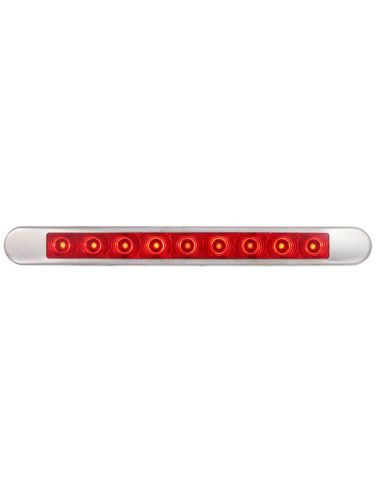 Barre LED Arrière 2 Fonctions avec cadre chromé Homologué 12V-24V Lucidité de Position et Freinage 26154RK-V