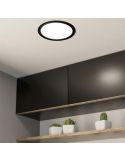 Downlight LED Redondo Empotrable Negro Fueva 5 - 17W, 2100Lm, Corte 20,5Cm, IP44 99212