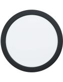Downlight LED Encastrable Rond Noir Fueva 5 - 17W, 2100Lm, Coupe 20,5Cm, IP44 99212