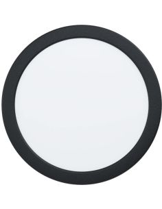 Downlight LED Encastrable Rond Noir Fueva 5 - 17W, 2100Lm, Coupe 20,5Cm, IP44 99212