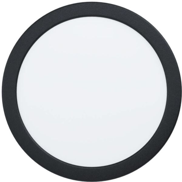 Downlight LED Encastrable Rond Noir Fueva 5 - 17W, 2100Lm, Coupe 20,5Cm, IP44 99212