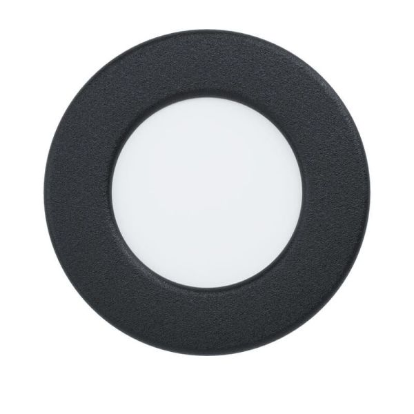 Downlight LED Negro Empotrable Fueva 5 - 2,7W, 330Lm, Corte 7,5Cm, IP44 | LeonLeds