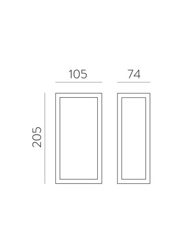 LIAM Applique d'extérieur LED Anthracite 10W 3000K IP65 | LéonLeds
